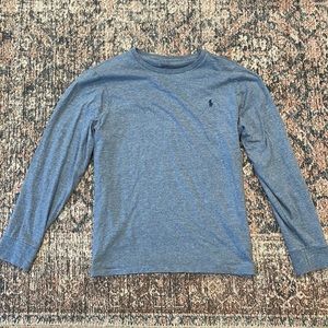Blue Polo Slim Fit Long Sleeve Shirt